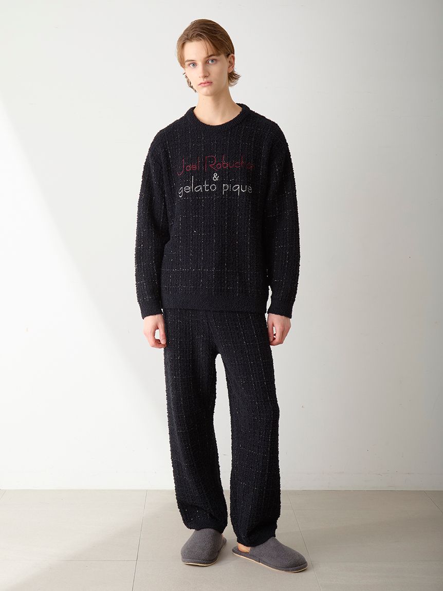 JOEL ROBUCHON】【HOMME】ツイードモコプルオーバー(ニットプル