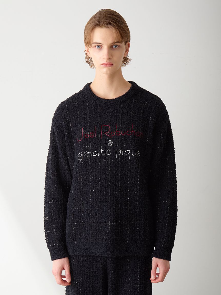 JOEL ROBUCHON】【HOMME】ツイードモコプルオーバー(ニットプル