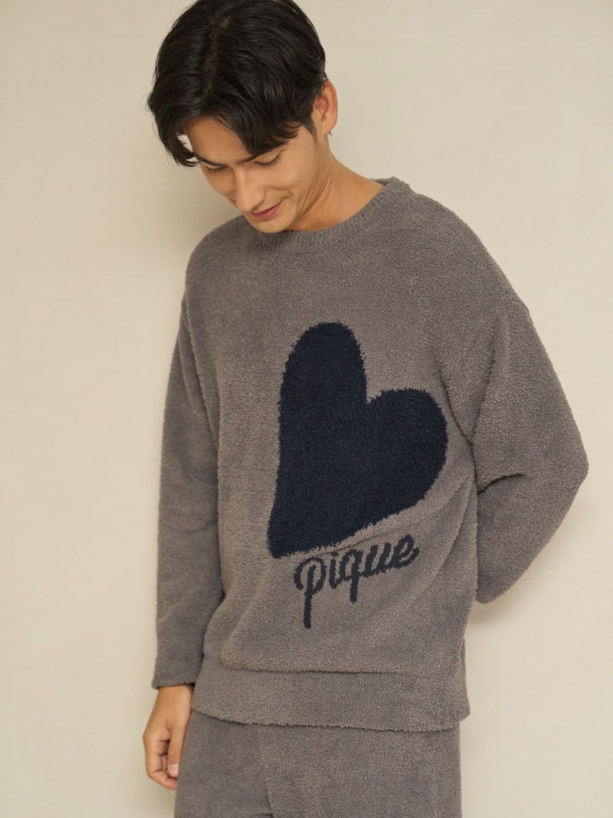 ONLINE限定】ハートジャガードプルオーバー＆ロングパンツセット