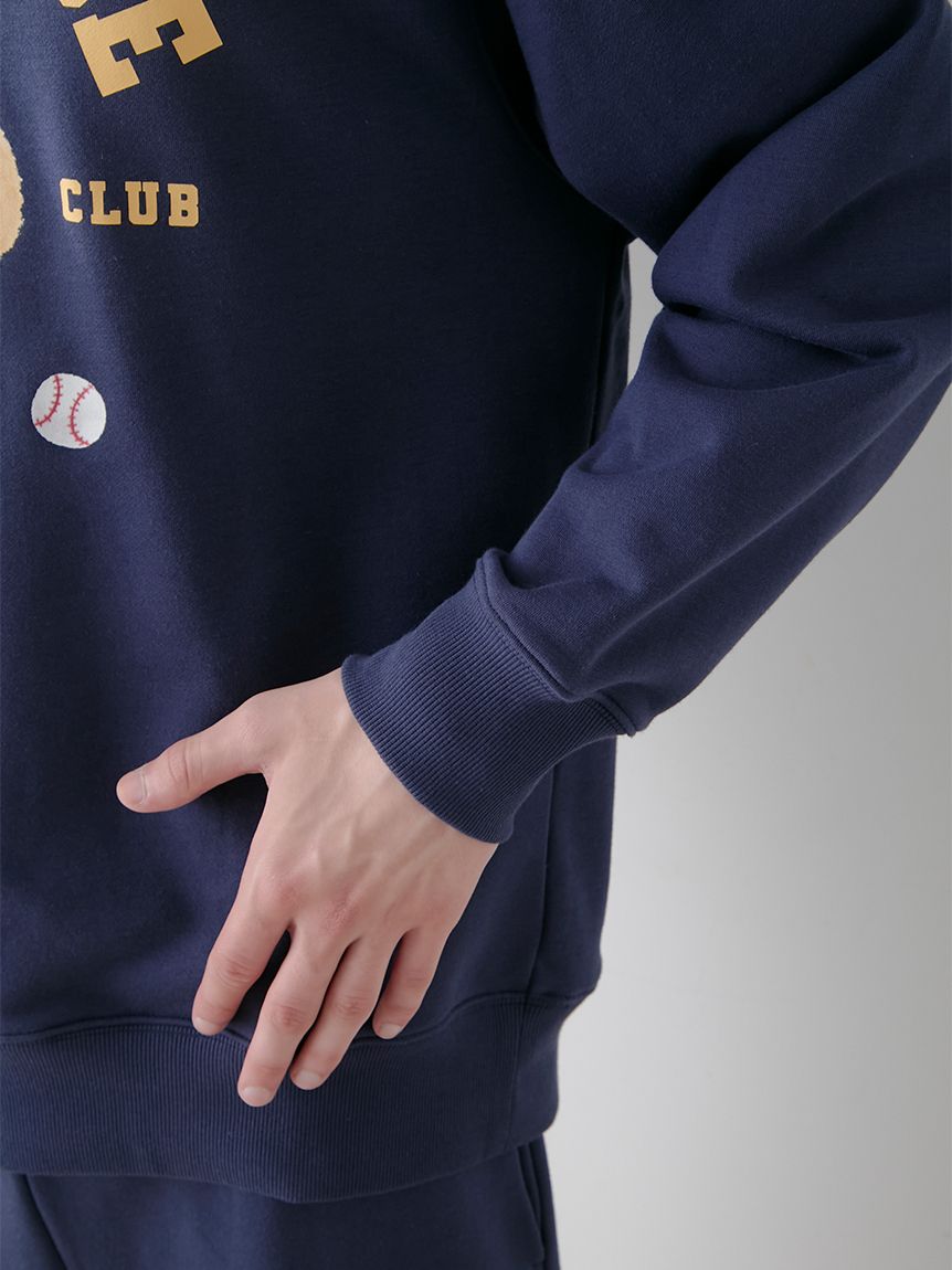 ONLINE限定】【HOMME】スポーティーベア裏毛プルオーバー＆裏毛ハーフ