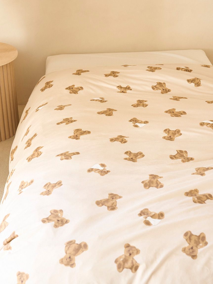 Sleep】ベア柄2点セット（シングル）(寝具セット)｜ルームウェア