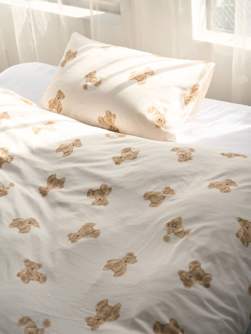 Sleep】ベア柄2点セット（シングル）(寝具セット)｜ルームウェア