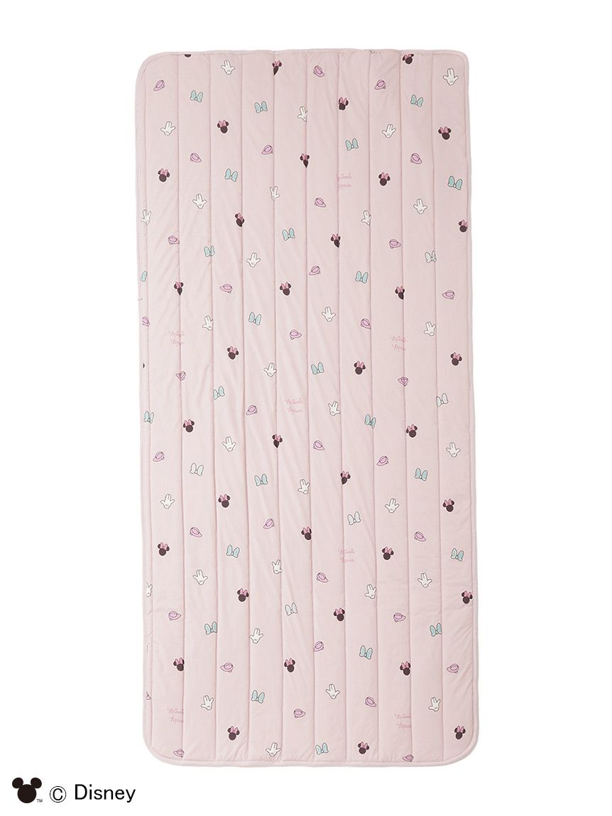 Sleep】Mickey&Minnie / 接触冷感プリント敷きパッド（シングル