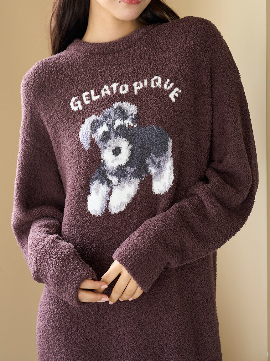 ONLINE限定】DOG ジャガードワンピース(ワンピース)｜ルームウェア