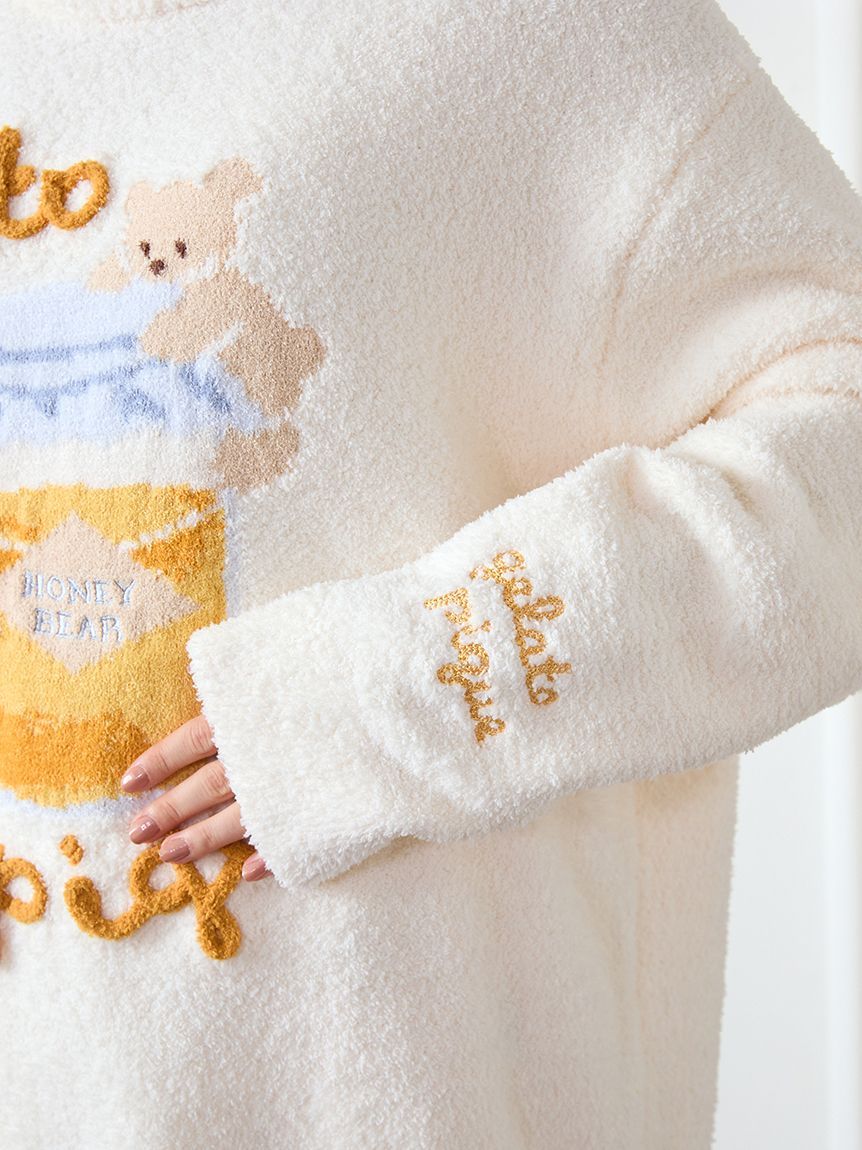 ラッピング済み】ベビモコはちみつベアジャガードプルオーバー&ロング