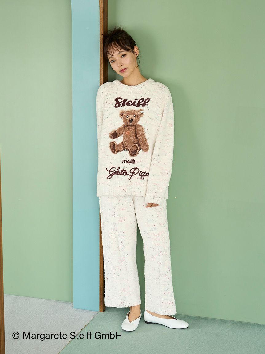 Steiff】パウダーネップジャガードプルオーバー(ニットプルオーバー