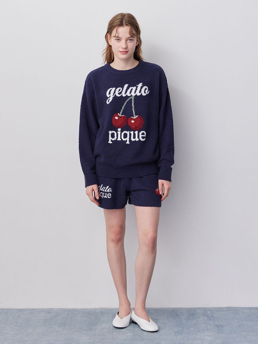 ONLINE限定】べビモコチェリージャガードプルオーバー&ショートパンツ