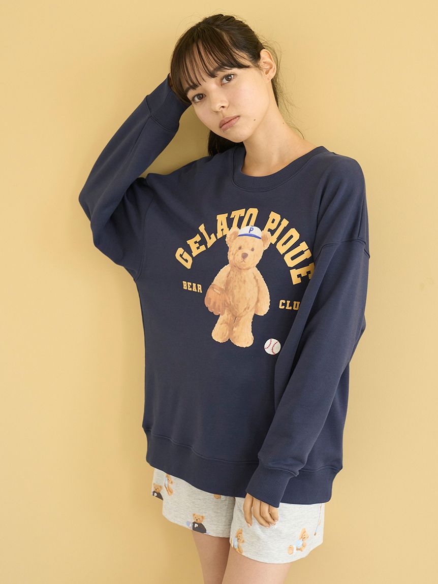 スポーティーベア裏毛プルオーバー(カットソー・Tシャツ)｜ルーム