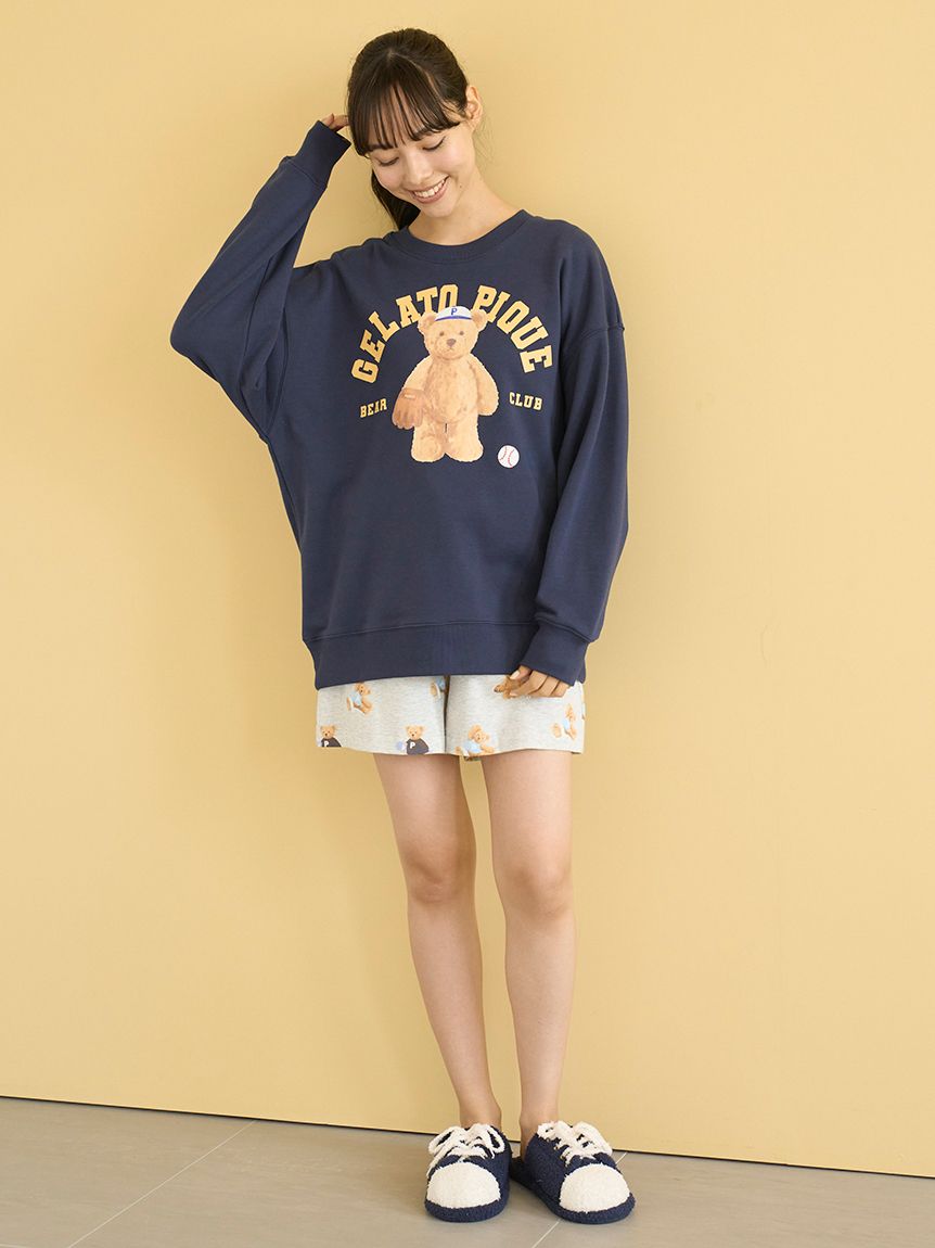 スポーティーベア裏毛プルオーバー(カットソー・Tシャツ)｜ルーム