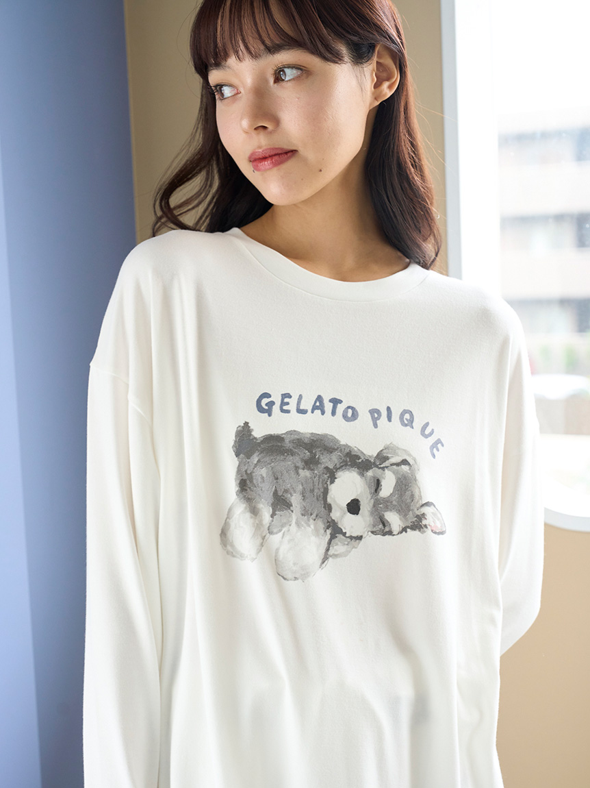 ONLINE限定】DOGワンポイントロンT(カットソー・Tシャツ)｜ルーム