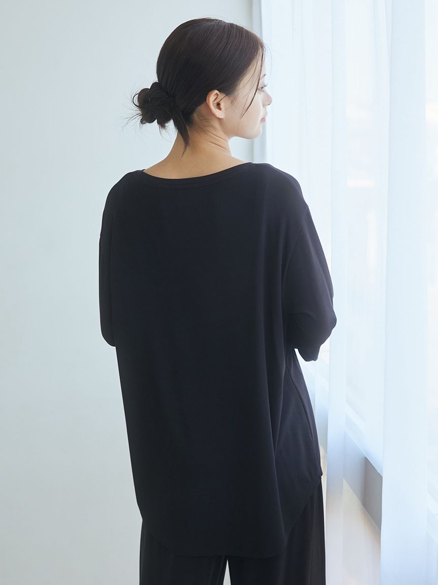 JOEL ROBUCHON】ドットワンポイントロンT(カットソー・Tシャツ