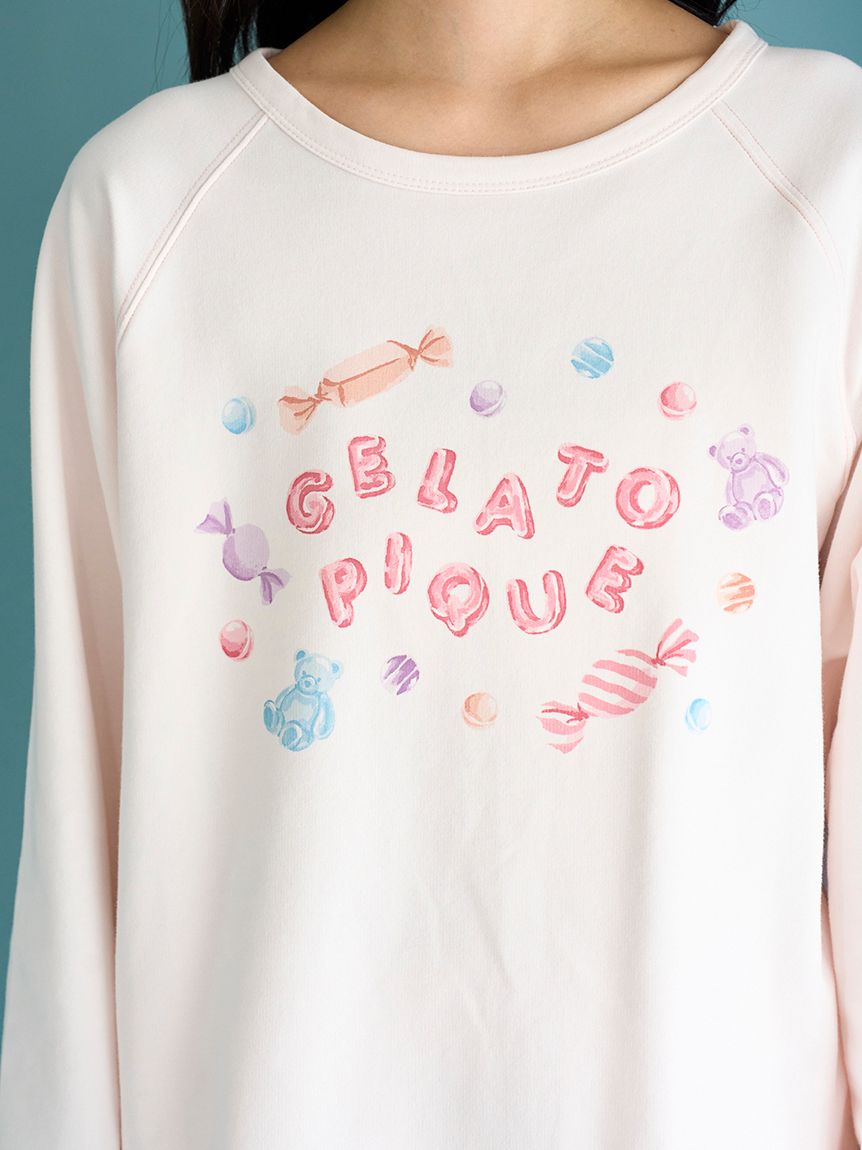 キャンディワンポイントロンT(カットソー・Tシャツ)｜ルームウェア