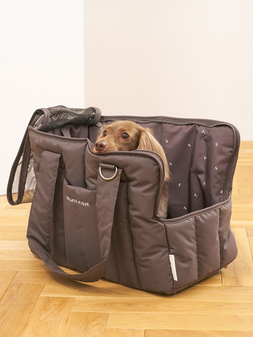 ARISAさま専用 ジェラートピケ メッシュ上部 キャリーバッグ