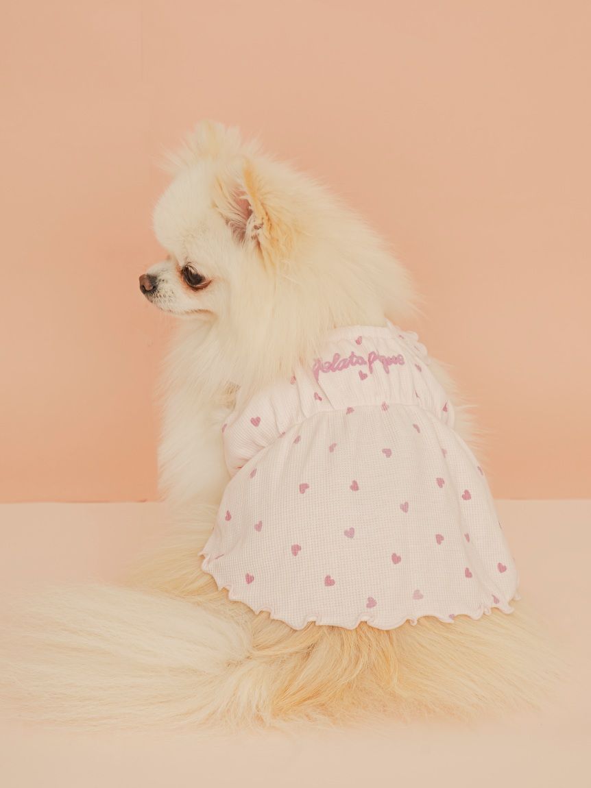 CAT&DOG】ハート柄フリルワンピース(ウェア)｜ルームウェア・パジャマ