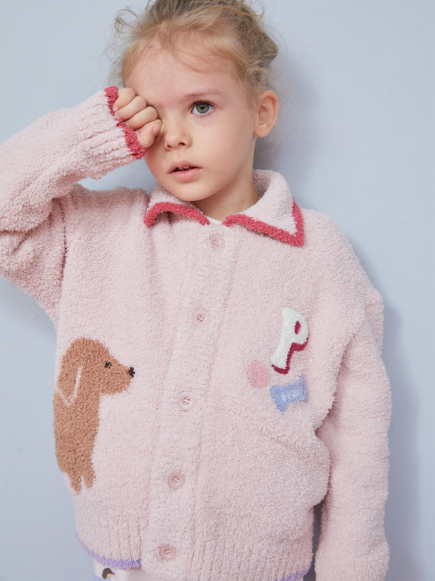 KIDS】ベビモコダックスフンドジャガードカーディガン(パーカ)｜ルーム