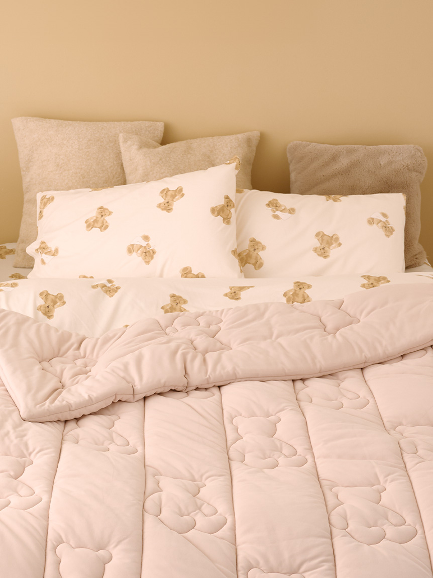 Sleep】ベア柄2点セット（シングル）(寝具セット)｜ルームウェア