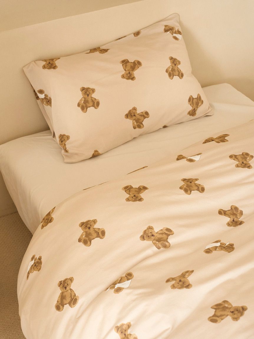 Sleep】ベア柄2点セット（ダブル）(寝具セット)｜ルームウェア