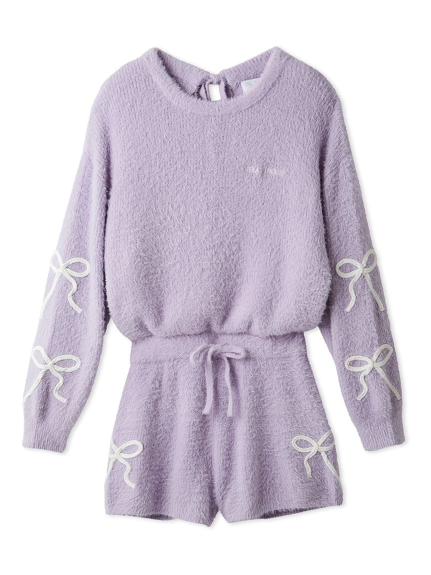 リボンフェザーロンパース(ワンピース)｜ルームウェア・パジャマ通販の