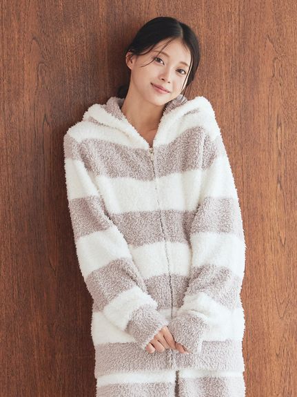 ジェラート2ボーダーパーカ(パーカ)｜ルームウェア・パジャマ通販の