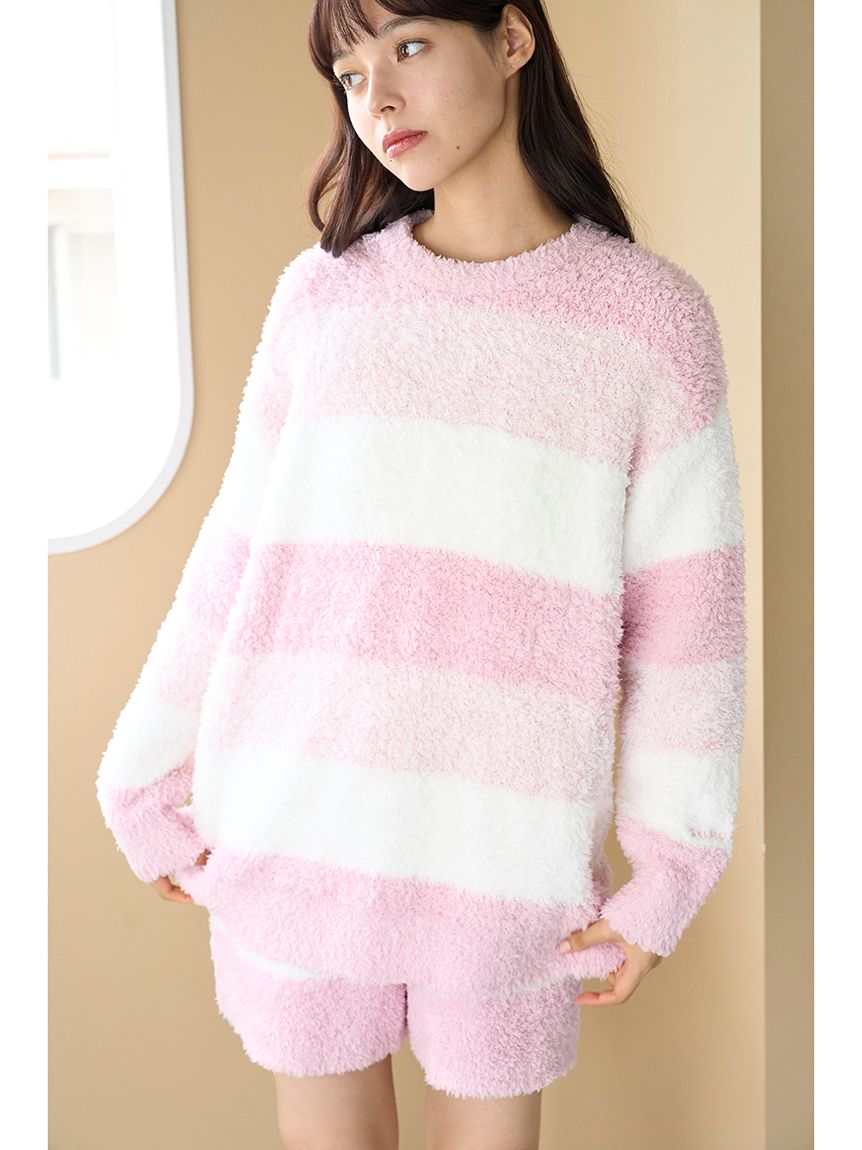 ジェラート3ボーダープルオーバー(ニットプルオーバー)｜ルームウェア