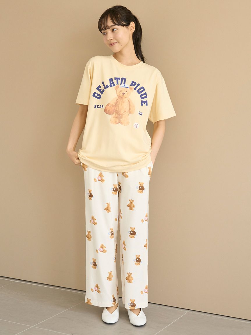 スポーティーベア総柄ロングパンツ(ロングパンツ)｜ルームウェア