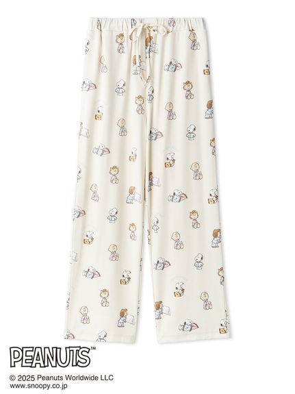 PEANUTS】オリジナルアート 総柄ロングパンツ(ロングパンツ)｜ルーム