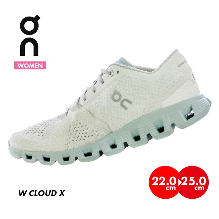 オン on スニーカー cloud x クラウドエックス レディース ホワイト