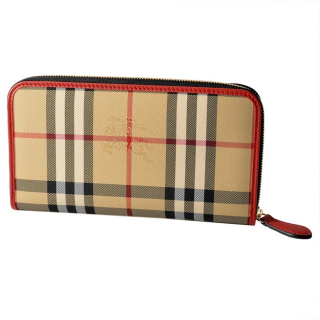 バーバリー BURBERRY ラウンドファスナー 長財布 ホースフェリー