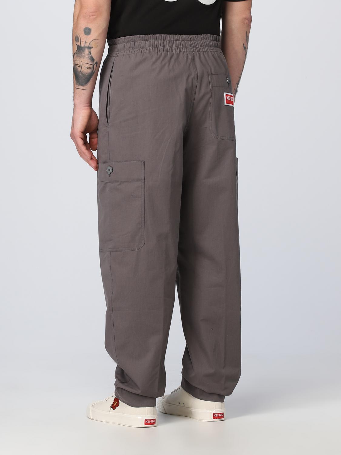 Kenzo パンツ メンズ - グレー | FD55PA5019RO | GIGLIO.COM