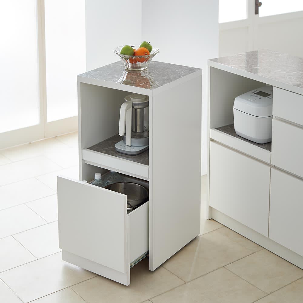 Granite/グラニト アイランドカウンター キャスター付き間仕切ワゴン