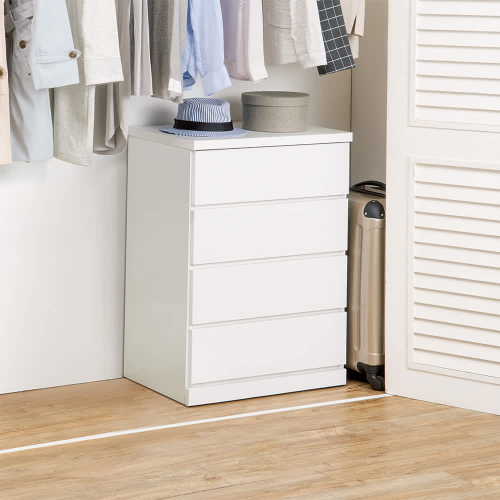 隠しキャスター付きチェスト 4段・高さ86.5cm幅60cm奥行40cm 通販