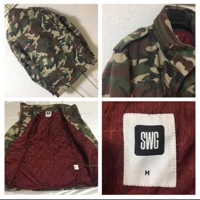 SWAGGER モッズコート Lサイズ オレンジ迷彩phenomenon