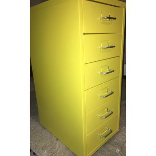 IKEA - HELMER ヘルメル 引き出しユニット キャスター付き, イエローの