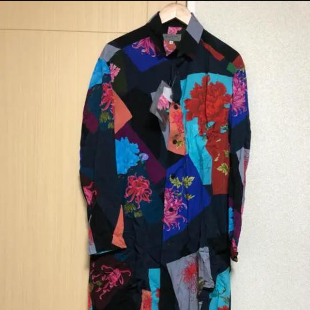 Yohji Yamamoto - 新品 yohji yamamoto☆花 パッチワーク ロングシャツ