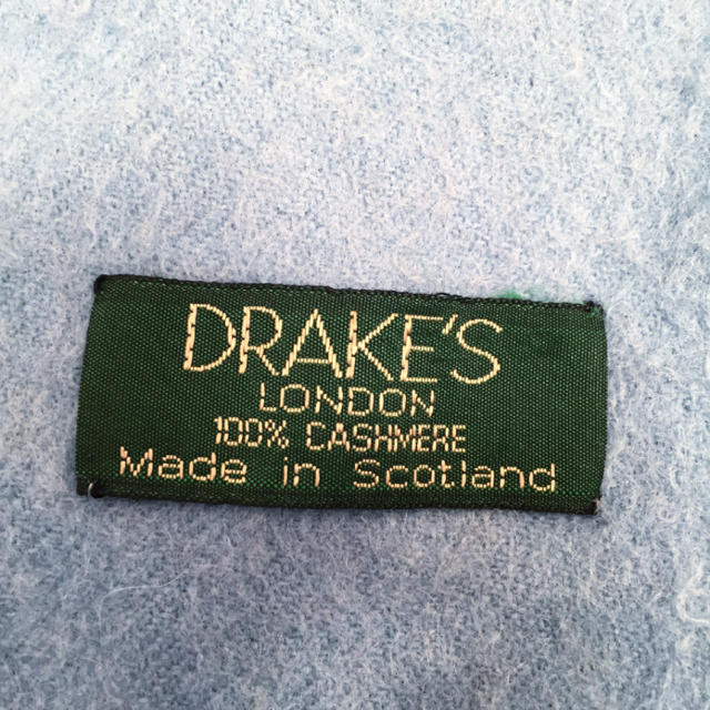 DRAKES - 【美品】ドレイクス DRAKES 高級100%カシミア マフラー