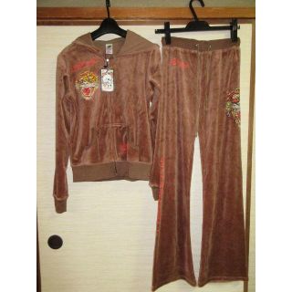 Ed Hardy - 新品☆本物 エドハーディー ベロア セットアップの通販 by