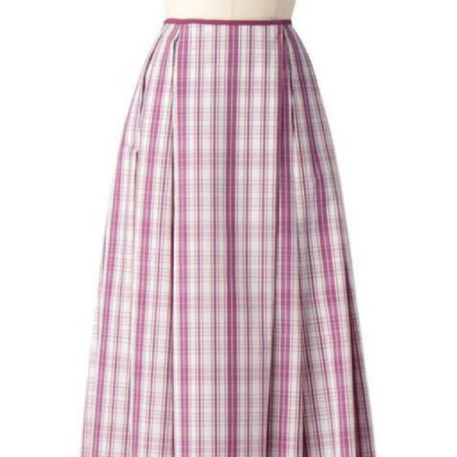 Drawer - Drawer コットンシルクチェックスカートの通販 by ルーシー's