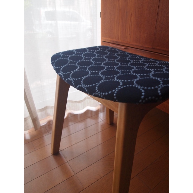 ミナペルホネン 無印 スツール ① ハンドメイド タンバリン 生地