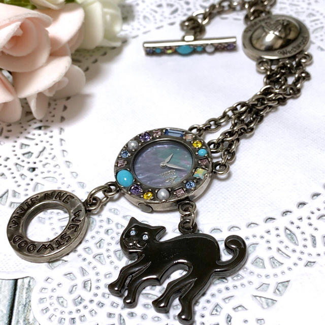 Vivienne Westwood - 【美品】Vivienne Westwood Black Cat 腕時計 ね