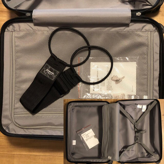 無印ハードキャリーケース(35L) ストッパー付ネイビー