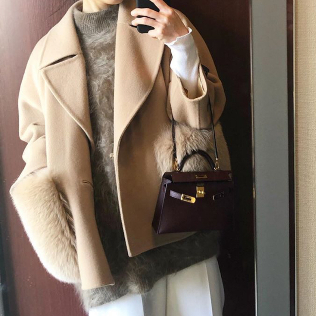 Drawer - ドゥロワー コート ジャケット フォックスファー 38 〜12/29