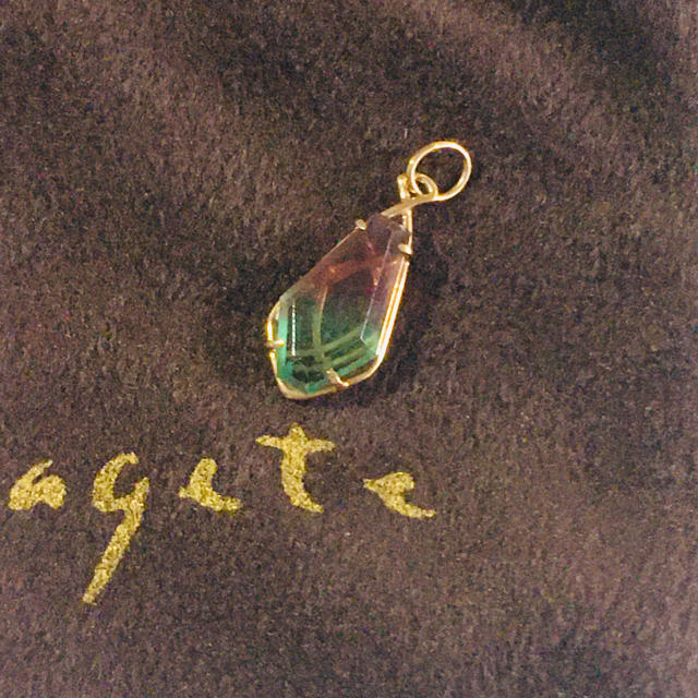 agete - アガット agate フローライトチャーム 未使用品の通販 by