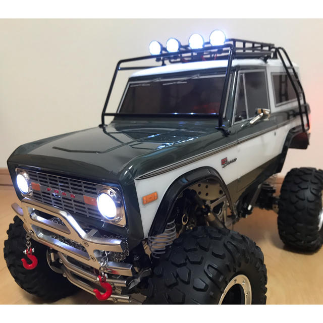 新品！LED10灯！】タミヤ CR-01 ブロンコ1973 ツートン ボディの通販