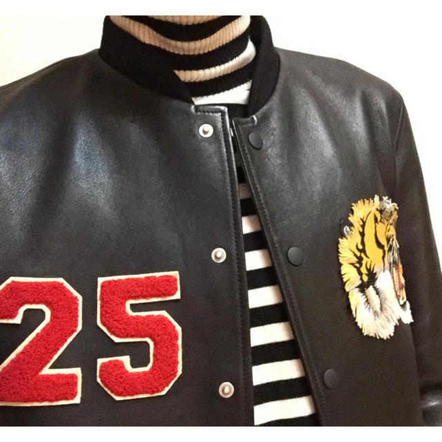 GUCCI - BTSテテ着用《希少》GUCCI 18aw タイガーレザージャケット 46