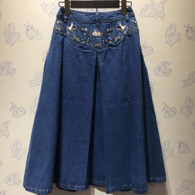 フランシュリッペ うさぎ刺繍タックスカートの通販はau PAY マーケット