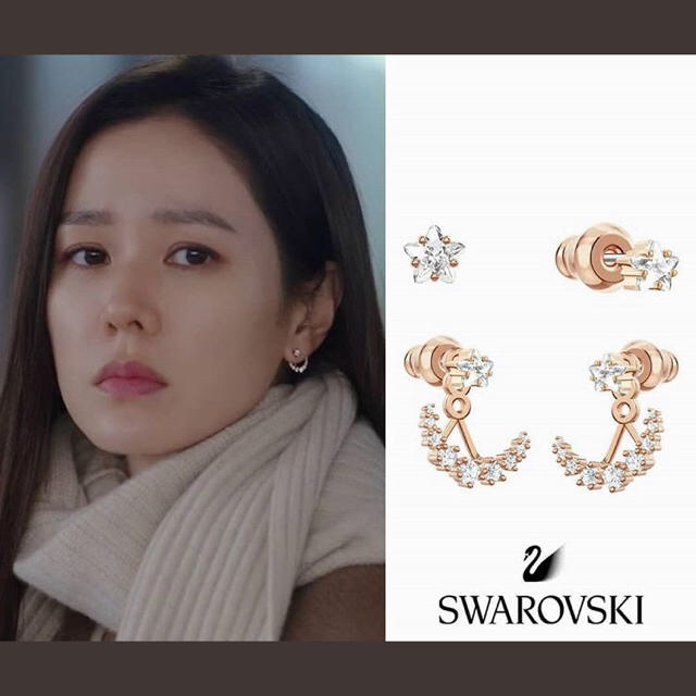 SWAROVSKI - 愛の不時着⭐︎ピアスの通販 by 断捨離中♡mayu's shop