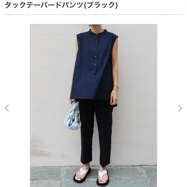 MACHATT タックテーパードパンツ ライム マチャット MACHATT タック