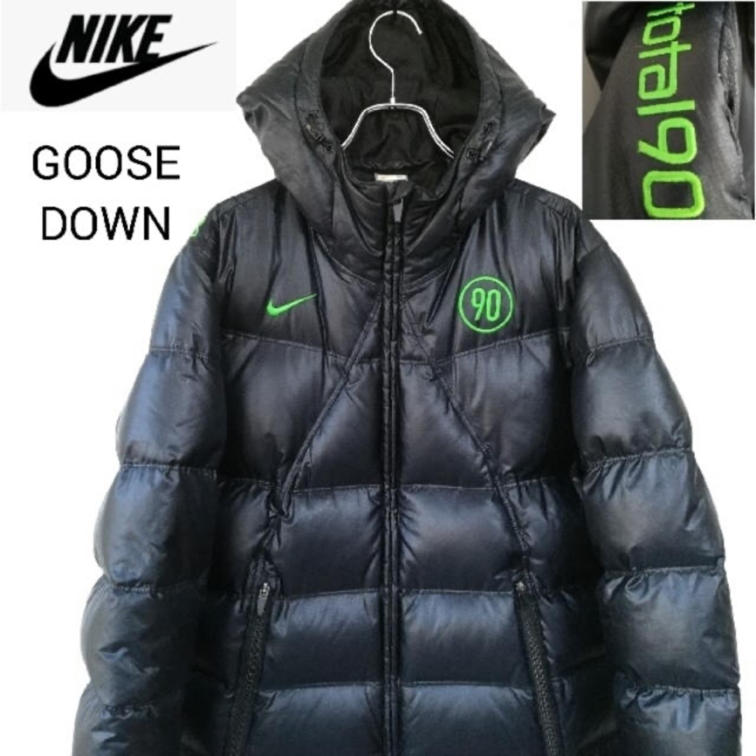 NIKE - 【美品】ナイキ トータル90 ダウンジャケット 黒 Mの通販 by