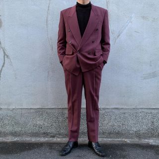 JOHN LAWRENCE SULLIVAN - ダブルスーツ セットアップ ワインレッドの