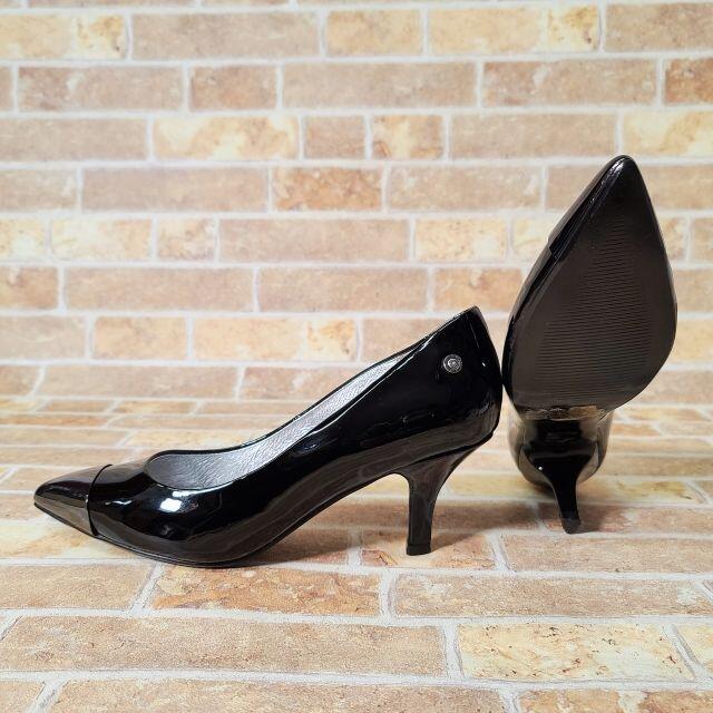 DIESEL ブラック ハイヒール ポインテッドトゥ38表記SBレザーパンプス